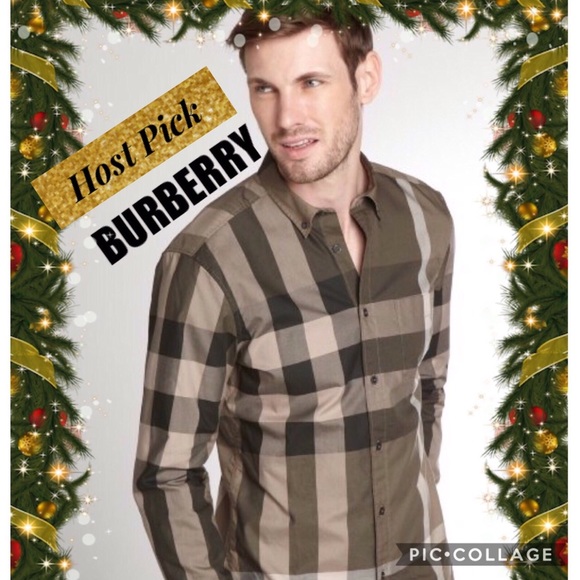 Burberry Other - SOLD-BURBERRY BRIT EXPLODED CHECK BUTTON DOWN